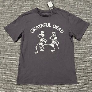 🆕 Grateful Dead Dancing Skeletons Kids Charcoal Tee